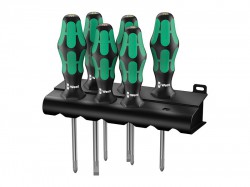 Wera Kraftform 334/6 Lasertip Screwdriver Set of 6 SL / PH
