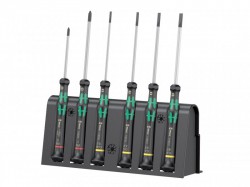Wera Kraftform 2035/6 Micro Screwdriver Set - 4 Slotted 2 Phillips (PH0 PH1)