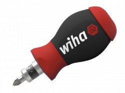 Wiha Magnetic SoftFinish� Stubby Screwdriver with Bit Magazine