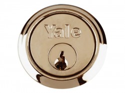 Yale Locks B1109 Replacement Rim Cylinder & 2 Keys Satin Chrome Finish Box
