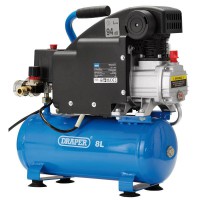 DRAPER 8L 230V 1.0hp (0.75kW) Air Compressor