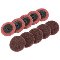 Ten 50mm Polycarbide Abrasive Pads (Medium)