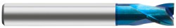 Europa 2Fl Ext. Neck Short Pulsar Blue End Mill 0.1mm
