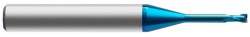 Europa 2Fl Rib C/R Pulsar Blue End Mill 0.5mm