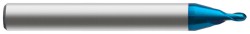Europa 2Fl Mini B/N Pulsar Blue End Mill 0.4mm