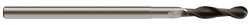 Europa 2Fl Ext. Neck B/N Graphex End Mill 2mm