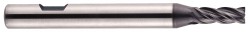 Europa 4Fl Vari Helix End Mill Short Length Corner Radius Flatted Shank 3mm