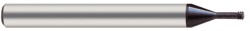 M2 X 0.4 CARBIDE TIALN COATED MINATURE THREADMILL