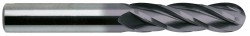 16mm BALL NOSE CARBIDE END MILL 4 FLUTE TIALN