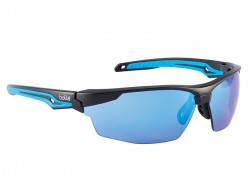 BOLLE TRYONN40E Safety Spectacles Blue Mirror PC Lens - Black Frame GS1461